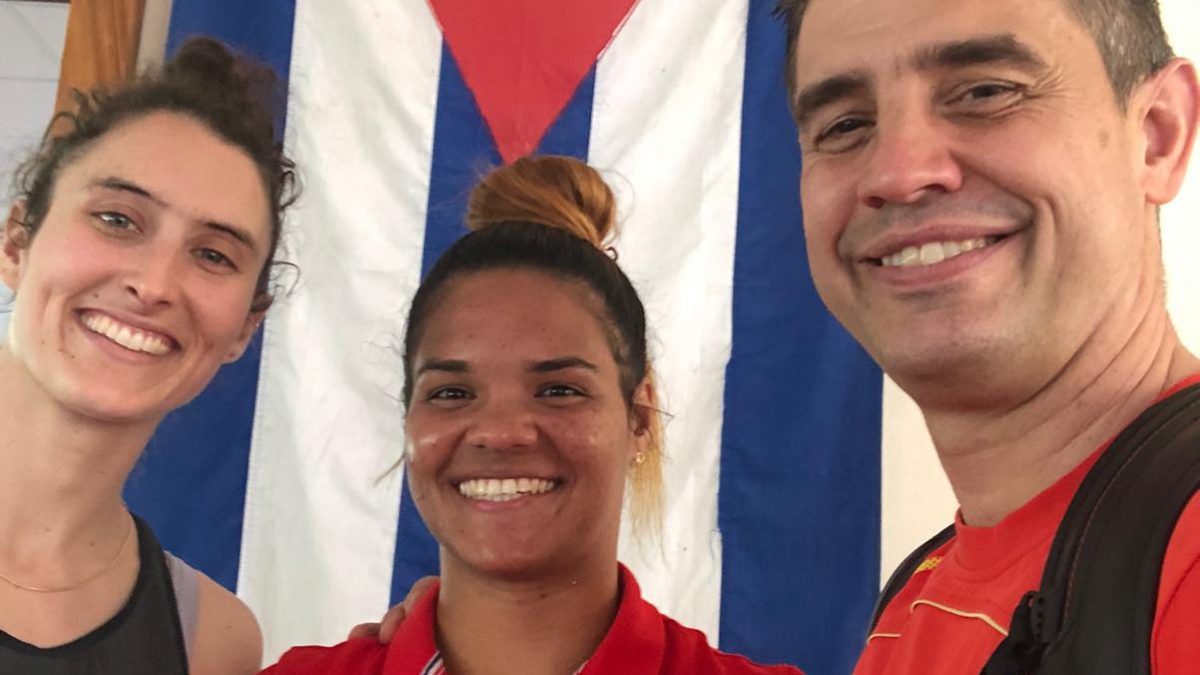 Cecilia Castro, Christian Seijo y deportista cubana