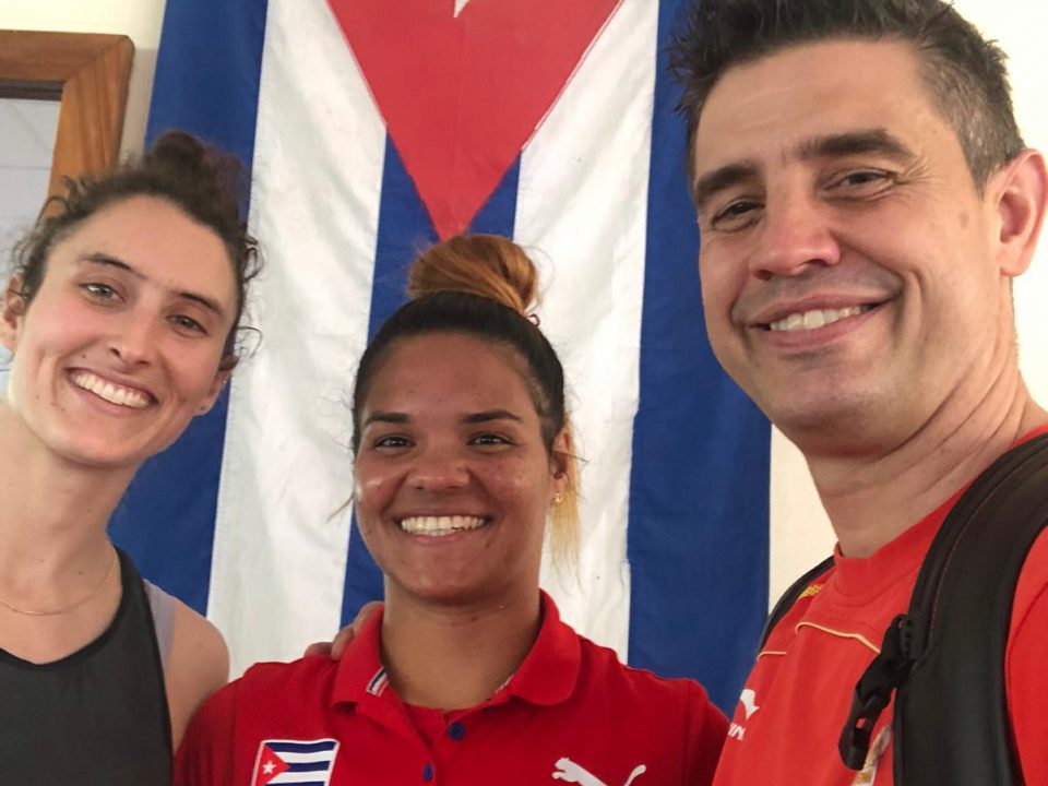 Cecilia Castro, Christian Seijo y deportista cubana